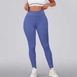 Dámské fitness legíny s texturou a „push-up“ efektem